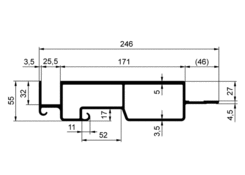 Pillar profile CS MIDI head-on al