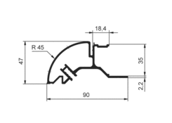 Roof profile anodized