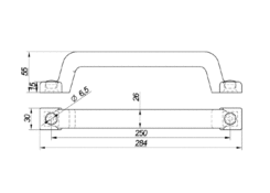 Handle PVC 250mm