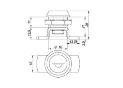 Locking gear for pillar lock C-T