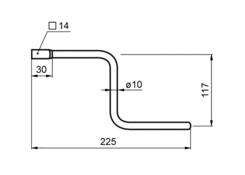 Lever of tension gear 9048931 CS