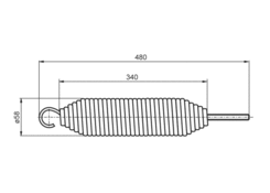 Auxiliary spring for tipper