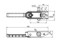 Ratchet tensioner 4HR L geomet