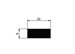 Płaskownik 20x8mm