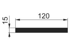 Tyč 120x15mm
