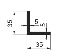 Profil L 35x35x5mm