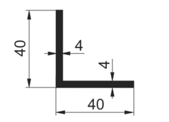 L 40x40x4mm