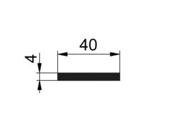 Stange 40x4mm