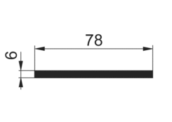 Flat rod 78x6mm