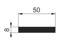 Tyč 50x8mm