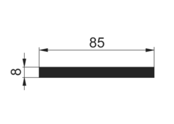 Flat rod 85x8mm