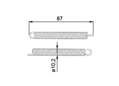 Zugfeder f. Verschlussgriff PUSH