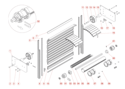 ALU40 slat cap