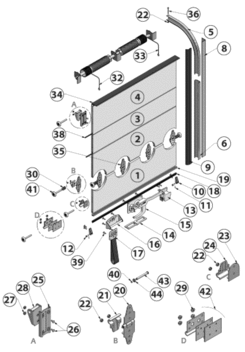 Dichtung für Rollladen unten