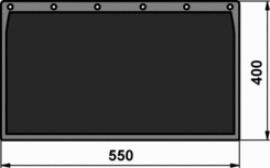 Osłona przeciwdeszczowa 550x400 mm