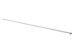 Lock bar 16 mm with hooks, 3000 mm, inox