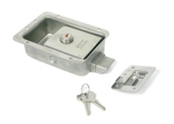 Recessed lock132x98x40mm, locking, inox