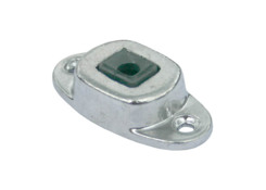 Detent for door, 16 mm - counter, alum.