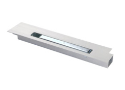 Lock with flange 350/360mm, left, anodized