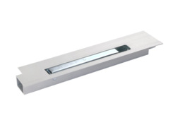 Lock with flange350/360mm, right, anodized