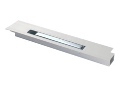 Lock with flange 400/410mm, left, anodized