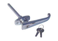 Handle with lock, 140 mm