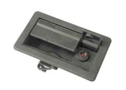 Lock 174x105mm, handle, black finish