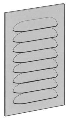 Ventilation grill 500x350x1,5 mm