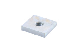 Threaded plate, M8-25x27x5