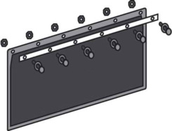 Lišta pripevňovacia so skrutkami 260 mm