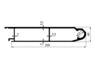 Oberes Kipperprofil 200x40mm, Al