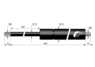 Gasfeder 10/23 1200N 400mm