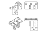 Mounting set MIDI M+S FR for lifting