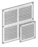 Ventilation grill 150x150x1 mm