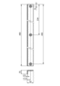 Edge for rivet 500mm without counterpart