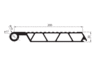 Profil f. Überfahrbrücke Scharnier 200