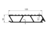 Middle profile 125 for loading ramp