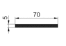 Flat rod 70x5mm