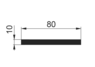 Stange 80x10mm AW 6082